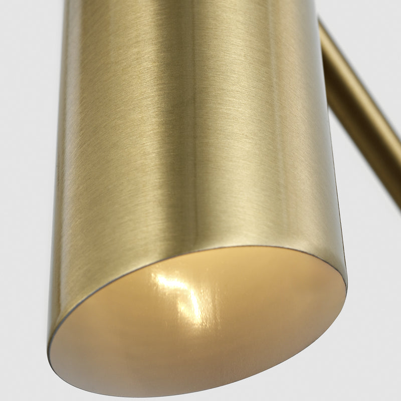 Frasar Arm Wall Sconce Medium Satin Brass By Visual Comfort Studio  - Detailed View2