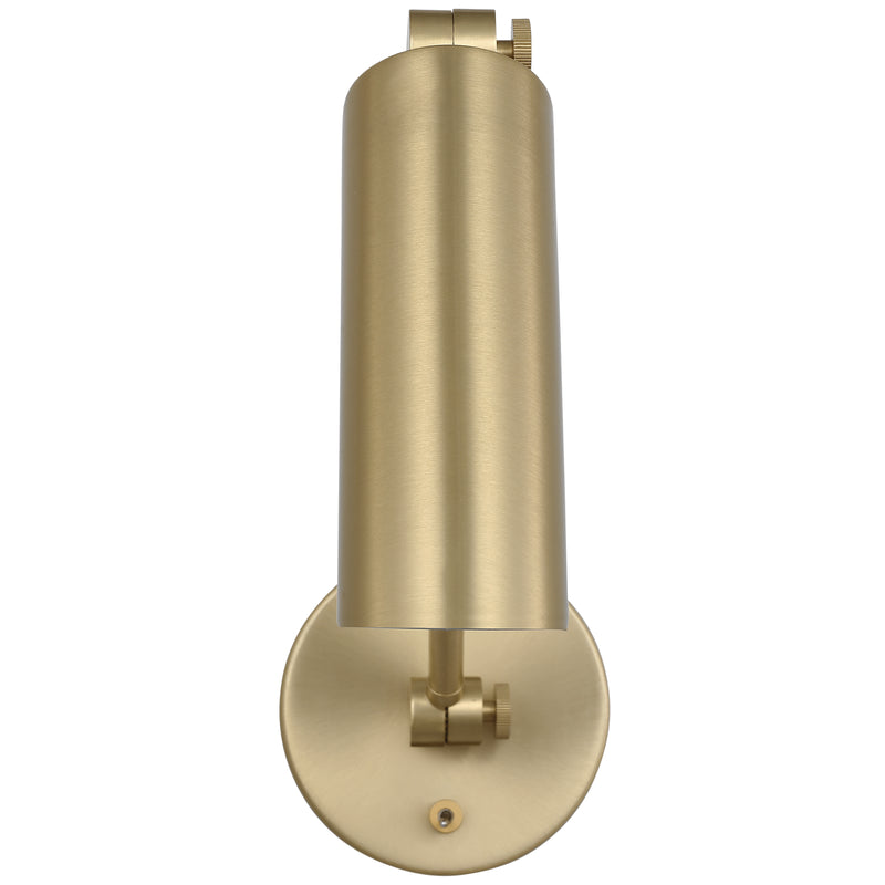 Frasar Arm Wall Sconce Medium Satin Brass By Visual Comfort Studio - Front View
