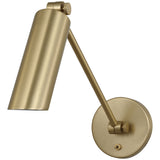 Frasar Arm Wall Sconce Medium Satin Brass By Visual Comfort Studio  - Side View