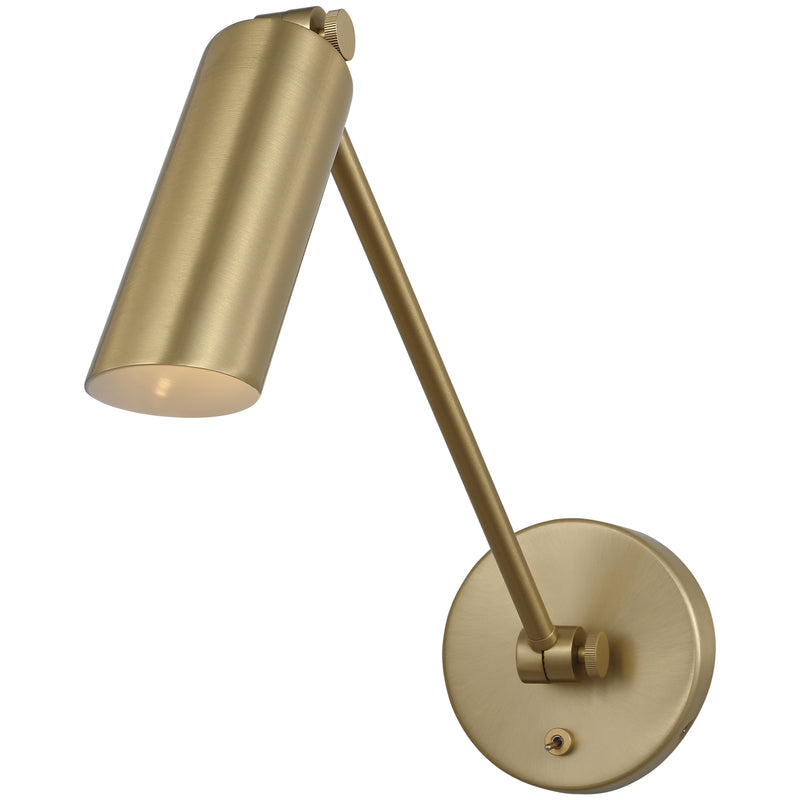 Frasar Arm Wall Sconce Medium Satin Brass By Visual Comfort Studio 