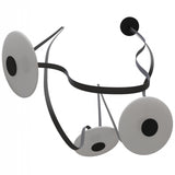Fremont Disc Suspension 3 Lights Black White Black By Avenue Lighting Detailed View 2