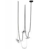 Fremont Disc Suspension 3 Lights Black White Black By Avenue Lighting Main View