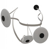 Fremont Disc Suspension 3 Lights Ivory White Ivory By Avenue Lighting Detailed View 2