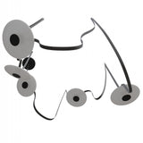 Fremont Disc Suspension 5 Lights Black White Black By Avenue Lighting Detailed View 2