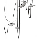 Fremont Disc Suspension 7 Lights Black White Black By Avenue Lighting Detailed View 1
