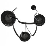Fremont Dome Multi-Light Suspension 3 Lights Black By Avenue Lighting Detailed View 2