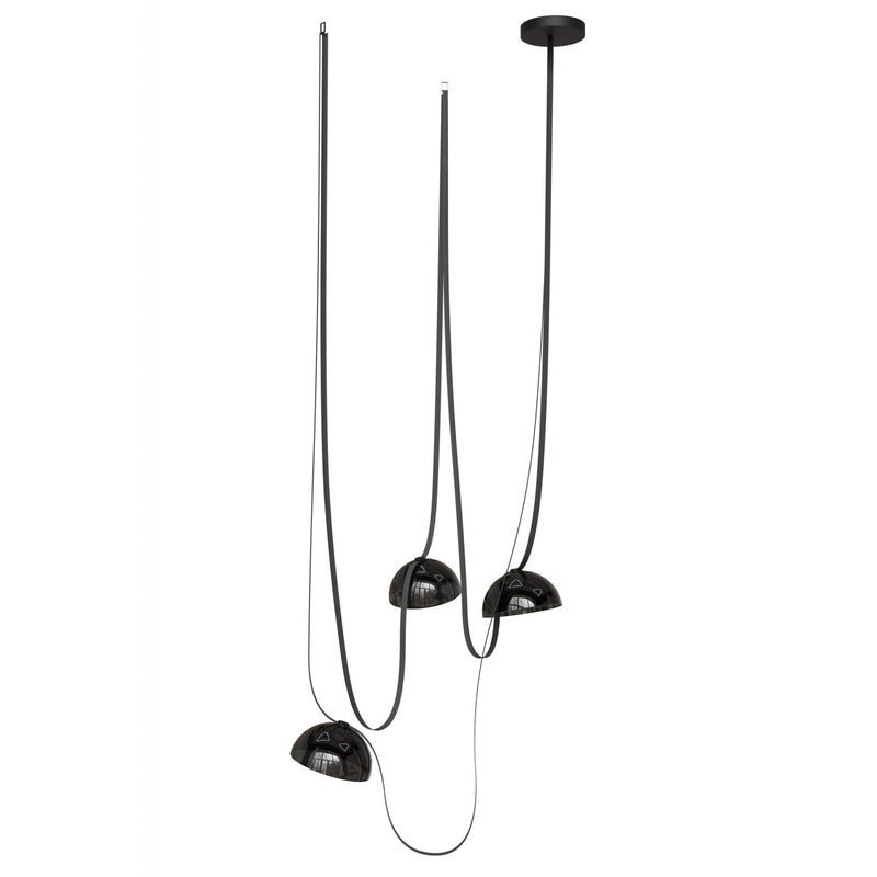 Fremont Dome Multi-Light Suspension 3 Lights Black By Avenue Lighting Main View