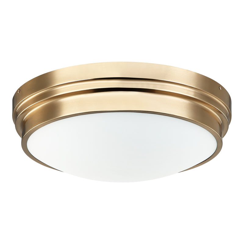 Fresh Colonial Ceiling Mount 14 Inch Aged Gold Brass