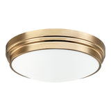 Fresh Colonial Ceiling Mount 17 Inch Aged Gold Brass