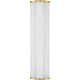 Freya Vanity Light — 16", Milk, Burnished Brass