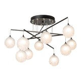 Fritz Globe 10-Light Mobile Chandelier, shown in Oil Rubbed Bronze, Standard, by Hubbardton Forge