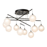 Fritz Globe 10-Light Mobile Chandelier, shown in Oil Rubbed Bronze, Standard, by Hubbardton Forge