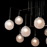 Fritz Globe 10-Light Mobile Chandelier detail in Oil Rubbed Bronze, Standard, by Hubbardton Forge