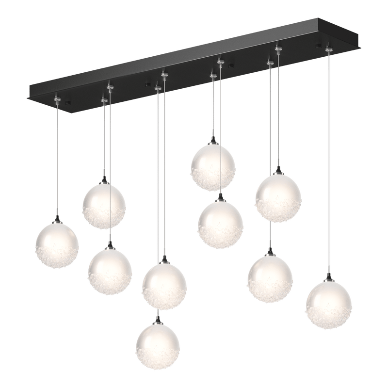 Fritz Globe Round Multilight Pendant 10 Lights Ink Long By Hubbardton Forge