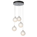 Fritz Globe Round Multilight Pendant 5 Lights Sterling Standard By Hubbardton Forge