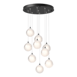 Fritz Globe Round Multilight Pendant 9 Lights Ink Long By Hubbardton Forge