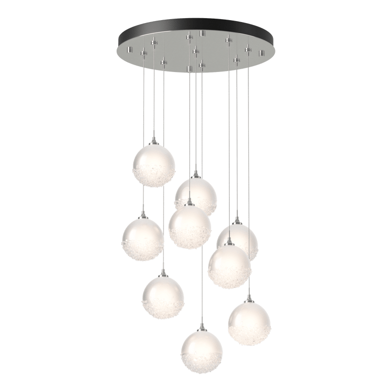 Fritz Globe Round Multilight Pendant 9 Lights Sterling Long By Hubbardton Forge