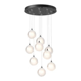 Fritz Globe Round Multilight Pendant - Black