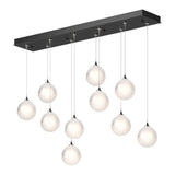 Fritz Globe Round Multilight Pendant - Black