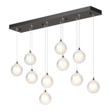 Fritz Globe Round Multilight Pendant - Dark Smoke