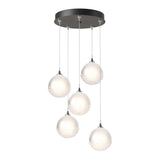 Fritz Globe Round Multilight Pendant - Natural Iron