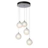 Fritz Globe Round Multilight Pendant - Sterling