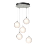 Fritz Globe Round Multilight Pendant - Sterling