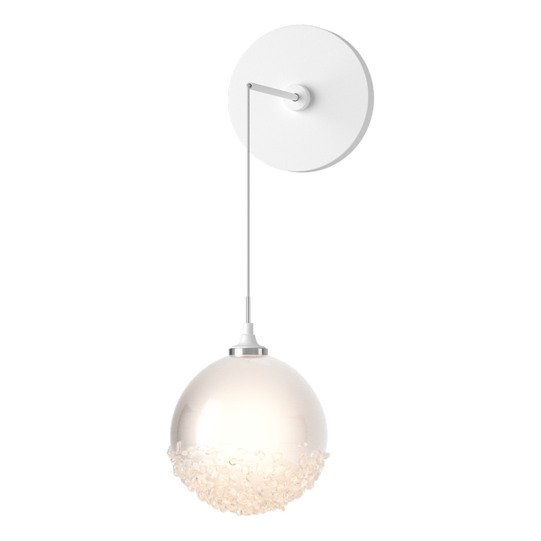 Fritz Globe Wall Sconce White By Hubbardton Forge