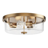 Fuller Flush Mount Natural Aged Brass by Maxim Lighting