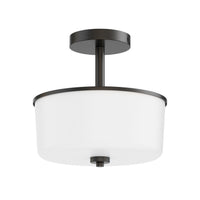 Fuller Semi Flush Pendant Black by Maxim Lighting