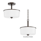 Fuller Semi Flush Pendant Oil Rubbed Bronze by Maxim Lighting