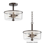 Fuller Semi Flush Pendant Oil Rubbed Bronze by Maxim Lighting