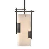 Fullered Impressions Mini Pendant in Dark Smoke by Hubbardton Forge