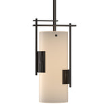 Fullered Impressions Mini Pendant in Oil Rubbed Bronze by Hubbardton Forge