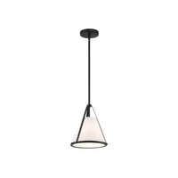 Fulton Cone Pendant 9.25'' Black