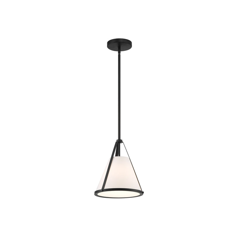 Fulton Cone Pendant 9.25'' Black