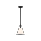 Fulton Cone Pendant 9.25'' Black