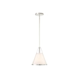 Fulton Cone Pendant 9.25'' Polished Nickel