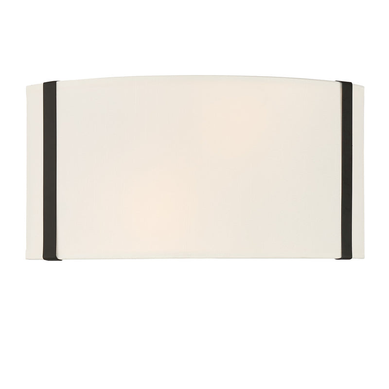 Fulton Curved Shade Wall Sconce 13'' Black