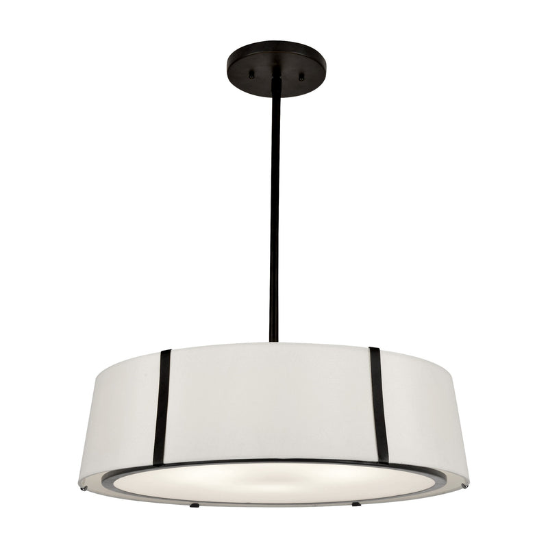 Fulton Drum Pendant 24'' Black