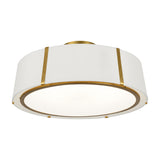 Fulton Drum Semi-Flush Mount 24'' Antique Gold
