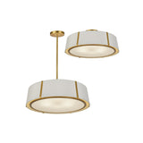 Fulton Drum Semi-Flush Mount 24'' Antique Gold