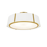 Fulton Drum Semi-Flush Mount 24'' Antique Gold