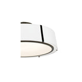Fulton Drum Semi-Flush Mount 24'' Black