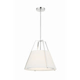 Fulton Empire Pendant 20'' Polished Nickel