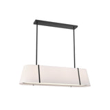 Fulton Linear Oval Chandelier 41.75'' Black
