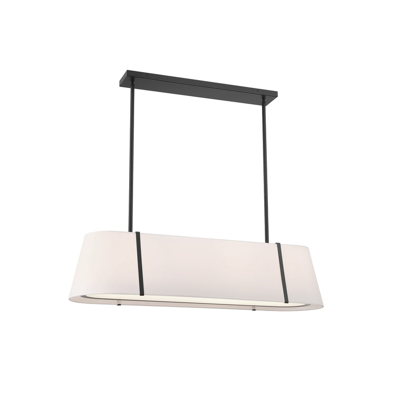 Fulton Linear Oval Chandelier 41.75'' Black