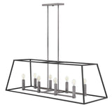 Fulton Medium Eight Light Open Frame Linear