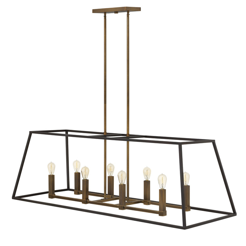Fulton Medium Eight Light Open Frame Linear