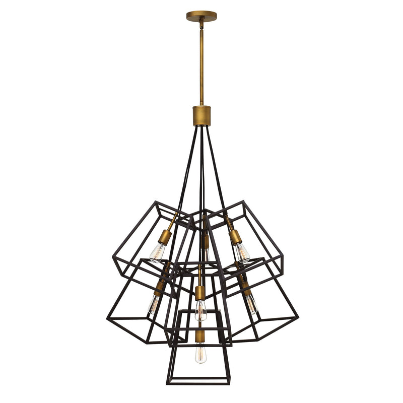 Fulton Medium Seven Light Multi Tier - Bronze - by Hinkley